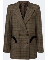 Blazé Milano - Everyday Checked Wool And Cashmere Blazer - Lyst