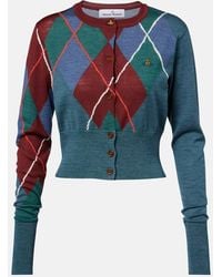 Vivienne Westwood - Argyle Wool And Cotton Cardigan - Lyst