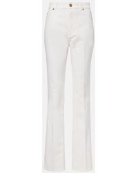 Balmain - High-Rise Straight Jeans - Lyst