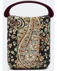 Dries Van Noten - Micro Floral Jacquard Top-Handle Bag - Lyst