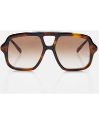 Loewe - Slim Aviator Sunglasses - Lyst