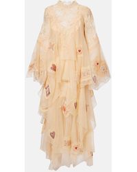 Zimmermann - Hypnotic Cascading Silk Gown - Lyst