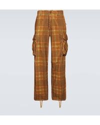 ERL - Checked Corduroy Cargo Pants - Lyst