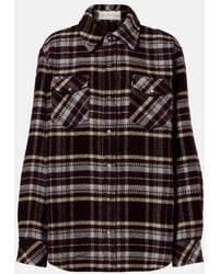 God's True Cashmere - Plaid Cashmere Shirt With Emeralds - Lyst