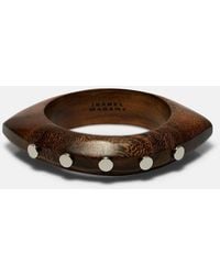 Isabel Marant - Layla Studded Wood Bangle - Lyst