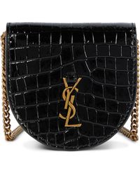 Saint Laurent Baby Kaia Leather Crossbody Bag - Black