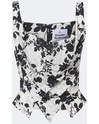 Vivienne Westwood - Sunday Floral Cotton Bustier Top - Lyst