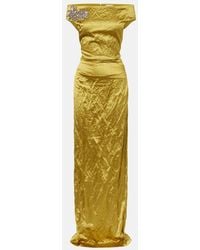 Erdem - Embellished Off-Shoulder Satin Gown - Lyst