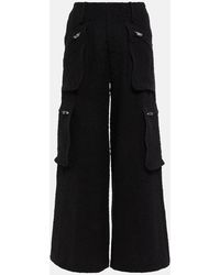 Amiri - High-Rise Wide-Leg Cargo Pants - Lyst