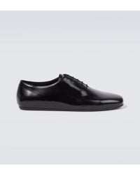 Prada - Brushed Leather Oxford Shoes - Lyst