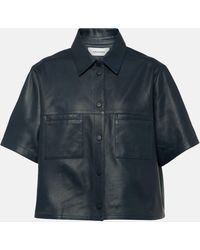 Yves Salomon - Oversized Leather Shirt - Lyst