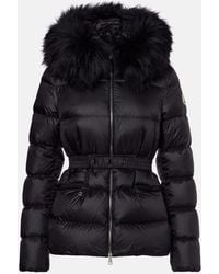 Moncler - Daunenjacke Boed Mit Shearling - Lyst