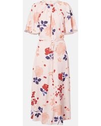 Erdem - Robe Chemise A Fleurs - Lyst