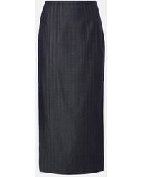 Etro - Wool-Blend Pencil Skirt - Lyst