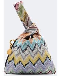 Missoni - Zigzag Jacquard Lame Top-Handle Bag - Lyst