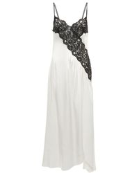 Rodarte Lace-trimmed Silk Satin Slip Dress - White