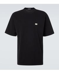 Dolce & Gabbana - Logo Cotton Pique T-Shirt - Lyst