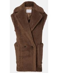 Max Mara - Chaleco Teddy De Alpaca, Lana Y Seda - Lyst
