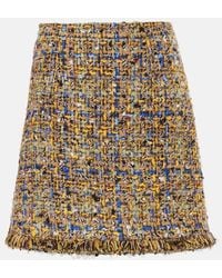 Etro - Tweed Miniskirt - Lyst