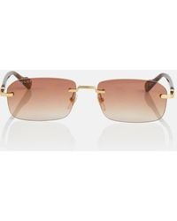 Gucci - GG Rectangular Sunglasses - Lyst