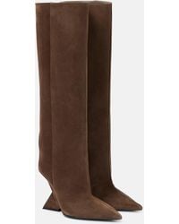 The Attico - Cheope Suede Knee-high Boots - Lyst