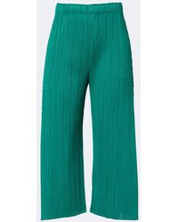 Pleats Please Issey Miyake - Monthly Colors: July Pleated Wide-Leg Pants - Lyst