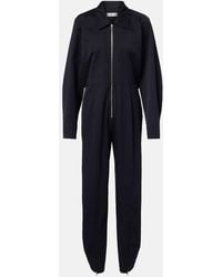 Victoria Beckham - Wool-Blend Jumpsuit - Lyst