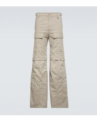 Balenciaga - Hybrid Flared Cotton Cargo Pants - Lyst