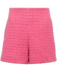 Valentino High-Rise Shorts aus Tweed - Pink