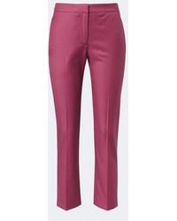 McQueen - Wool Gaberdine Slim Pants - Lyst