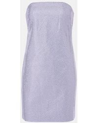 Roland Mouret - Abito Corto Con Cristalli - Lyst
