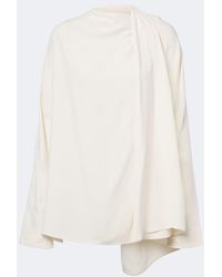 TOTEME - Draped Cady Blouse - Lyst