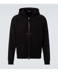 Tom Ford - Cotton Jersey Zip-Up Hoodie - Lyst