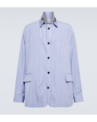 Sacai - Striped Cotton Shirt - Lyst