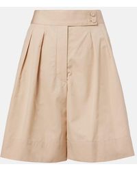 Loro Piana - Dorin Cotton Satin Bermuda Shorts - Lyst