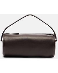 The Row - Round '90S Leather Tote Bag - Lyst