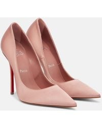 Christian Louboutin - Miss Z 120 Crepe Satin Pumps - Lyst