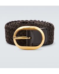 Tom Ford - Woven Suede Belt - Lyst