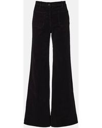Nili Lotan - Florence Cotton-Blend Corduroy Flared Pants - Lyst
