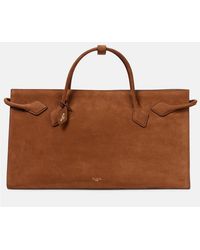 Alaïa - Le Teckel Suede Tote Bag - Lyst