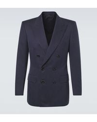 Tom Ford - Double-Breasted Silk Blazer - Lyst