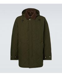 Comme des Garçons - Corduroy-Trimmed Quilted Hooded Jacket - Lyst