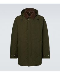 Comme des Garçons - Corduroy-Trimmed Quilted Hooded Jacket - Lyst