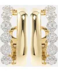YEPREM - Boucles d'oreilles clip Golden Strada en or 18 ct et diamants - Lyst