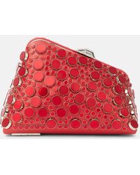 The Attico - Verzierte Clutch Midnight Mini Aus Leder - Lyst
