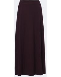 JOSEPH - Hallie Ribbed-Knit Wool-Blend Midi Skirt - Lyst