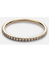 Ileana Makri - Thread Band 18Kt Ring With Diamonds - Lyst