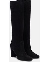 Gianvito Rossi - Glen 85 Suede Knee-High Boots - Lyst