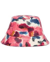 Isabel Marant - Haley Floral Leather Bucket Hat - Lyst