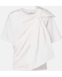 Max Mara - T-Shirt Colle Aus Baumwoll-Jersey - Lyst